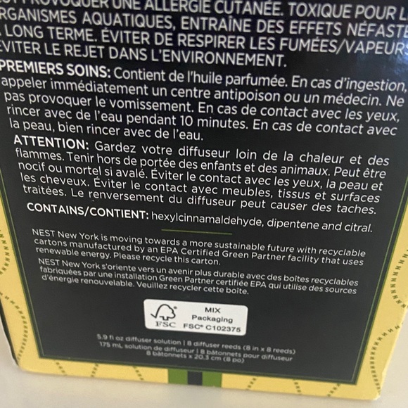 Grapefruit Reed Diffuser Nest - Yellow - Picture 13 of 16